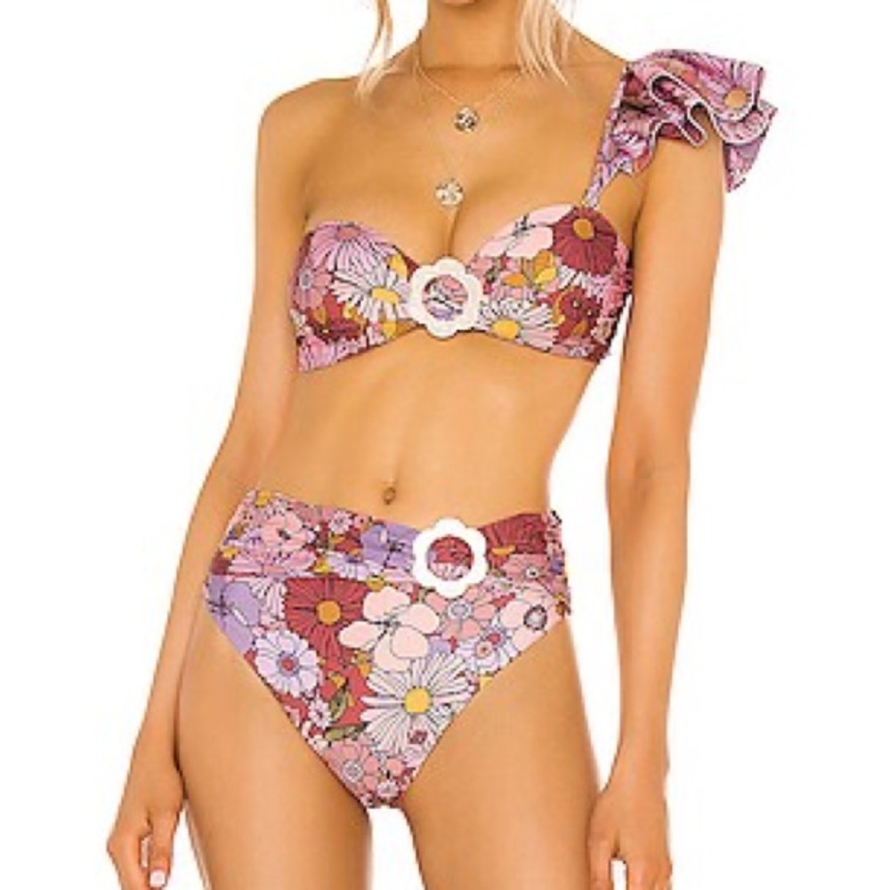 Beach Riot Rita Bikini Set - Marsala Floral
